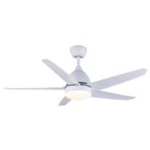 Ventilador de Techo Blanco 60W DC: Iluminación LED 24W con Cambio de Tono y Memoria