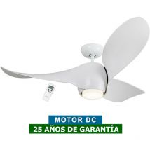Casafan - Ventilador de techo con luz 313254 eco helix blanco