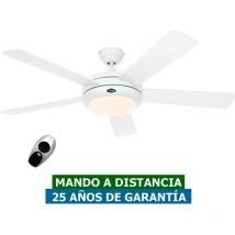 Casafan - Ventilador de techo con luz 9513261 titanium 132cm blanco satinado