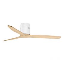 Orbegozo - Ventilador de Techo de 132cm Mando a Distancia Silencioso 3 Aspas de Madera Natural Altura 23,2cm Modo Invierno-Verano