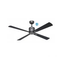 Casafan - Ventilador de techo eco neo iii 132cm con WiFi 952202W motor Gris Basalto/ Negro y Teca
