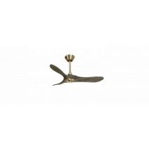 Ouray de Klassfan - Ventilateur de plafond et destratificateur moteur DC Laiton pales bois noir 10 à 20 m² OurayDC5P7Gr106