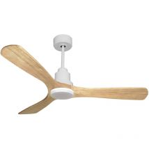 Klassfan - Ventilador de techo Modo Invierno/Verano Termostato Dimable Wifi Motor dc Techos Inclinados Mando a Distancia Luz tres tonos Hypersilence