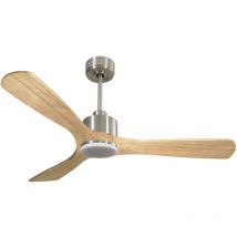 Klassfan - Ventilador de techo Modo Invierno/Verano Termostato Dimable Wifi Motor dc Techos Inclinados Mando a Distancia Luz tres tonos Hypersilence