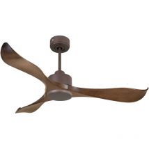 Ventilador de techo Reversible Termostato Wifi Motor dc Techos Inclinados Mando a Distancia Adaptador 2/3 Aspas Hypersilence Memoria
