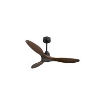 Tenerife Ring - Super destratificateur et ventilateur dc 132 cm Gris basalte pales bois sombre sans Lumière 25 à 35 m²