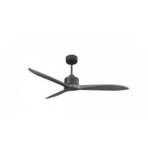 Klassfan - Modulo Latino iii - Super destratificateur et ventilateur dc 132 cm noir pales bois gris idéal 26 à 40 m²