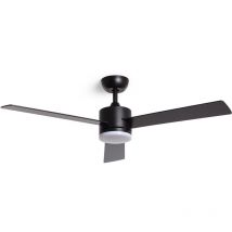 Ventilador de Techo Silencioso Fleves 132cm Motor DC Negro Con Luz Mando a Distancia Wifi: True