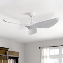 Sofucor - Ventilador de techo de 132 cm sin luz, 3 aspas de abs - Blanco