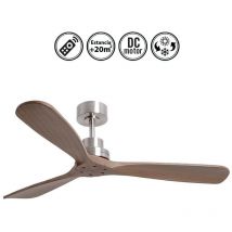 Ventilador de techo exterior sin luz silencioso DC con mando Nati 132 cm invierno-verano