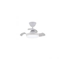 Ventilador de techo LED "Hornet" regulable con control remoto (32W 3CCT 3195lm) IP20 Ø56cm color blanco