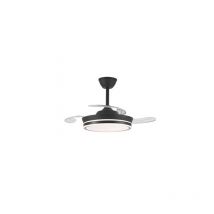 Ventilador de techo LED "Supereco Mini" regulable con control remoto (39W 3CCT 3822lm) IP20 Ø92cm color negro