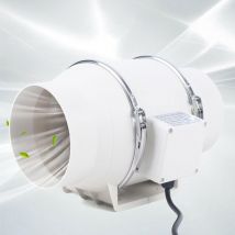Gojoy - Ventilador tubular ajustable de 100 mm, 220 m³/h, motor ec para bañeras, refrigeración, presurización, tiendas de cría, hidroponía, hogar,