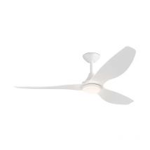 Aneto Ventilatore da soffitto bianco con la luce - motore dc - ø 132 cm