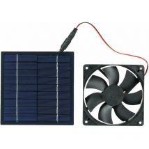 Ventilateur Alimenté par Panneau Solaire - Mini Ventilateur 5W 6V à Extraction Solaire Actionné par la Lumière du Soleil - Résistant à l'Eau IP65