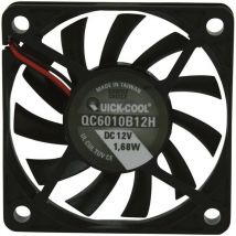 Quickcool - QC6010B12H Ventilateur axial 12 v/dc 25.74 m³/h (l x l x h) 60 x 60 x 10 mm