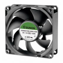 EE80251BX-000U-A99 Ventilateur axial 12 v/dc 76.45 m³/h (l x l x h) 80 x 80 x 25 mm - Sunon