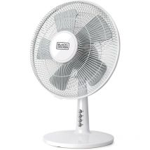 Black&decker - Ventilateur 40W Ø30cm 3 vitesses Oscillation/inclinaison réglable