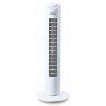 Cool Clima - Ventilateur colonne oscillant 45W 3 vitesses H80cm Blanc