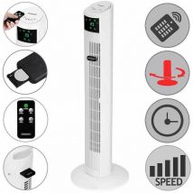 Le Poisson Qui Jardine - Ventilateur colonne oscillant de 96 cm avec télécommande - Circulation d'air optimale à 90°