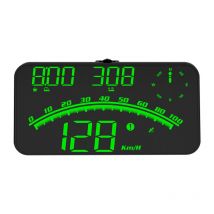 Benobby Kids - lifcausal Projecteur hud 5,5' pour Pare-brise Affichage Double Système avec Compteur de Vitesse Numérique, Alertes de Survitesse et
