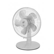 Unelvent - Ventilateur de table gris 3 vitesses tête 400mm orientable 50W débit 4225m³/h max commande manuelle Artic 405N