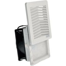 Fandis – FF12A230UN – Ventilateur à filtre 230V/18W pour armoire électrique – Débit 67 m³/h – IP54 – Gris clair