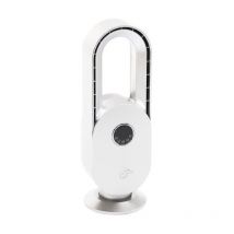 Farelek - Ventilateur a poser sans pale silent-air arch - 45W - Blanc et argent - 3 vitesses