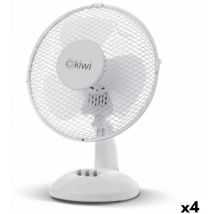 Kiwi - Ventilateur de table de White ø 27 cm 21W (4 pièces)