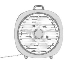 Fei Yu - Ventilateur de bureau usb, puissant, silencieux, 3 vitesses, pour bureau à domicile, blanc
