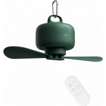 Memkey - Ventilateur de camping 8000mAh à piles, rechargeable par usb avec télécommande, pales de ventilateur amovibles, crochet de suspension,