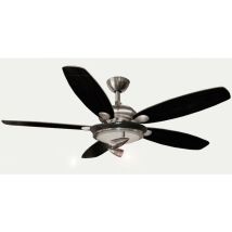 Domair Milord - Ventilateur De Plafond - Avec Globe Et Spots - 60 Watts - Diamètre 132 Cm - 3 Vitesses - Commande À Tirette - No