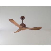Klassfan - Twist, Ventilateur Déstratificateur D'Air, Pales Bois Laquées Blanches 132 Cm, Moteur Noir, Avec Point Lumineux Led.