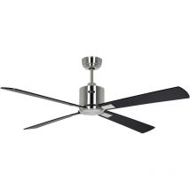 Casafan - Ventilateur de plafond 132cm avec WiFi eco neo iii 942202W Chrome brosse/ Noir & Teck Moteur