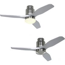 Casafan - Ventilateur de plafond Aerodynamix Eco 112 cb / Argent