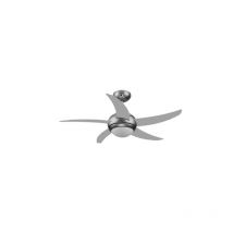 Ventilateur de plafond Silver 65W 3 vitesses 130 cm avec point lumineux et te'le'commande