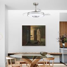 Dazhom - Ventilateur de plafond avec éclairage et Télécommande,Lampe avec Ventilateur,Ventilateur Plafonnier,pour salon chambre chambre