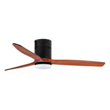 Orbegozo - Ventilateur de plafond avec lumière led Télécommande Silencieux 3 pales en bois de 132 cm Mode hiver-été