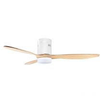 Orbegozo - Ventilateur de plafond avec lumière led Orgebozo Télécommande Silencieux 3 pales en bois de 132 cm Mode Hiver-Été
