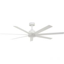 Beacon - Ventilateur de plafond dc Atlanta Blanc 142 cm avec led