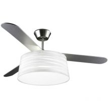 Leds-c4 - Ventilateur de plafond Belmont Nickel / Blanc