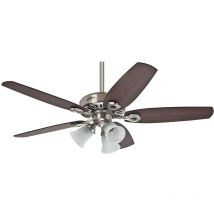 Hunter Fans - Ventilateur de plafond Builder Plus Nickel avec Lumière