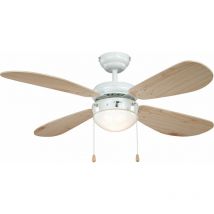 Aireryder - Ventilateur de plafond Classic 105 cm Blanc / Pin