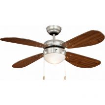 Aireryder - Ventilateur de plafond Classic 105 cm Nickel / Noyer