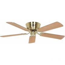 Casafan - Ventilateur de plafond Classic Flat iii Laiton brossé 132