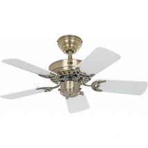 Casafan - Ventilateur de plafond Royal Laiton antique 75 bl-gr