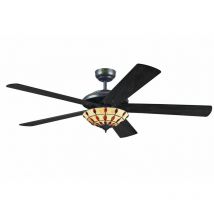 Westinghouse - Ventilateur de plafond Comet Tiffany avec éclairage