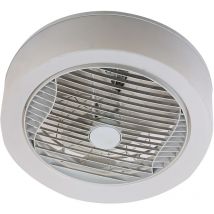 Farelek - air-light crown - Ventilateur de plafond blanc Ø40cm 95W avec couronne d'éclairage led