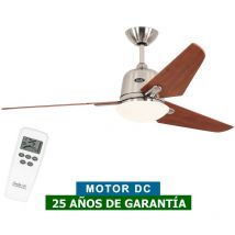 Certeo - Ventilateur de plafond avec éclairage CasaFan 513251 eco aviatos 132 cerisier / chrome satiné bn-ki