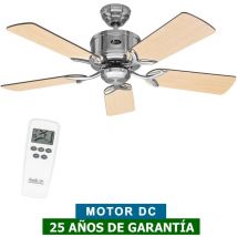 Casafan - 510382 Ventilateur de plafond eco elements 103cm wengé ou érable/chrome brossé